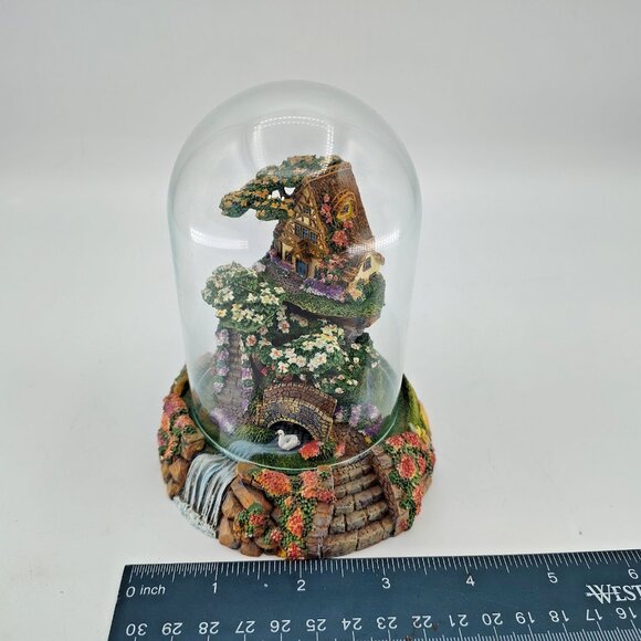 Cobblestone Bridge Cottage Figure Violet Schwenig hand painted Figurine 6584 - Picture 4 of 10